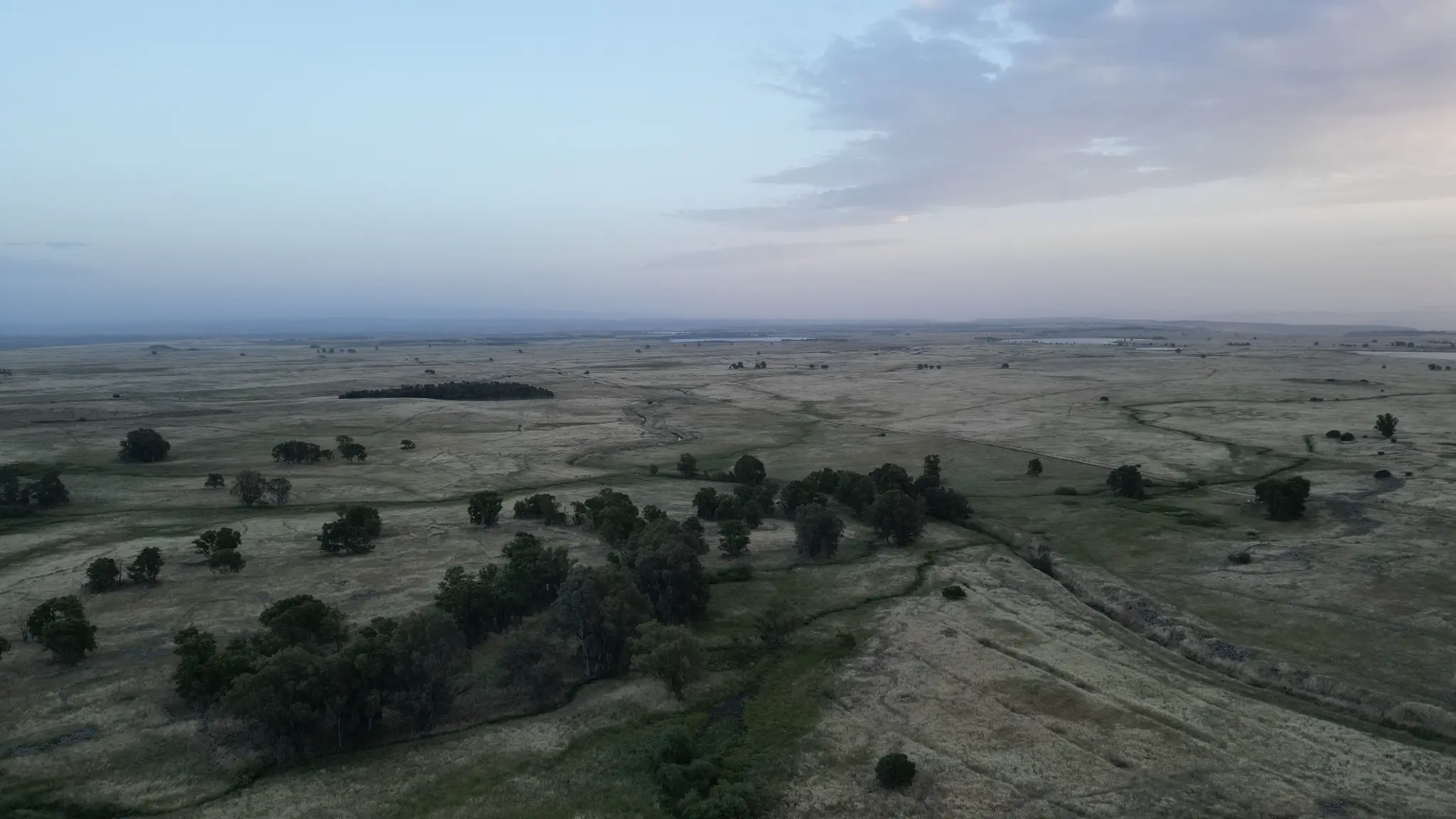 Drone view of the Golan landscape