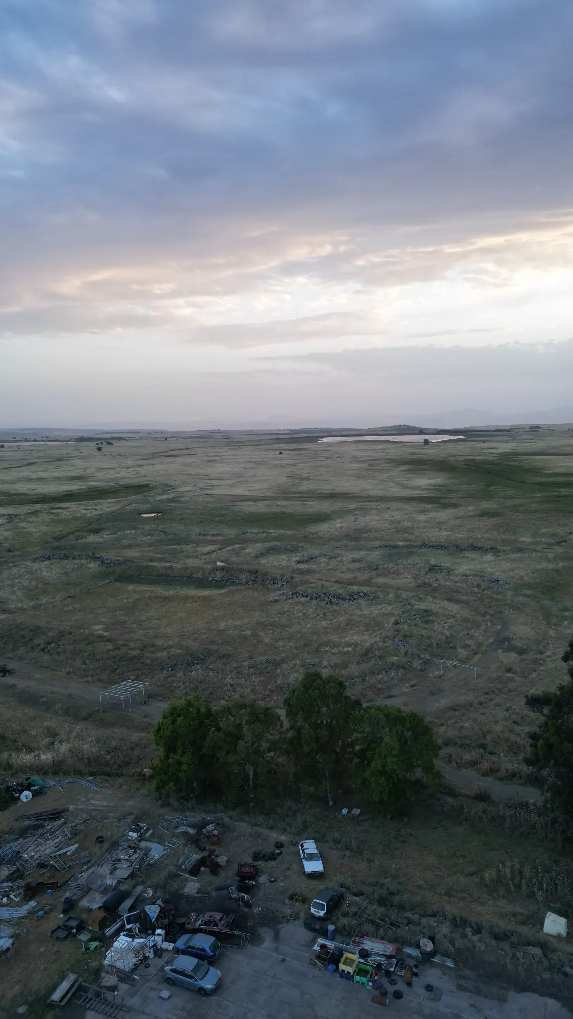 Golan plateau from the air