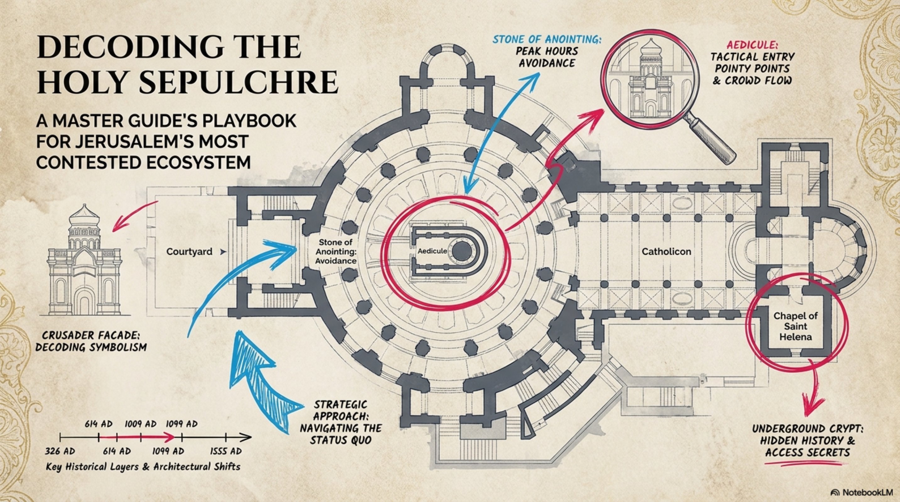 Decoding the Holy Sepulchre — Master Guide's Floor Plan