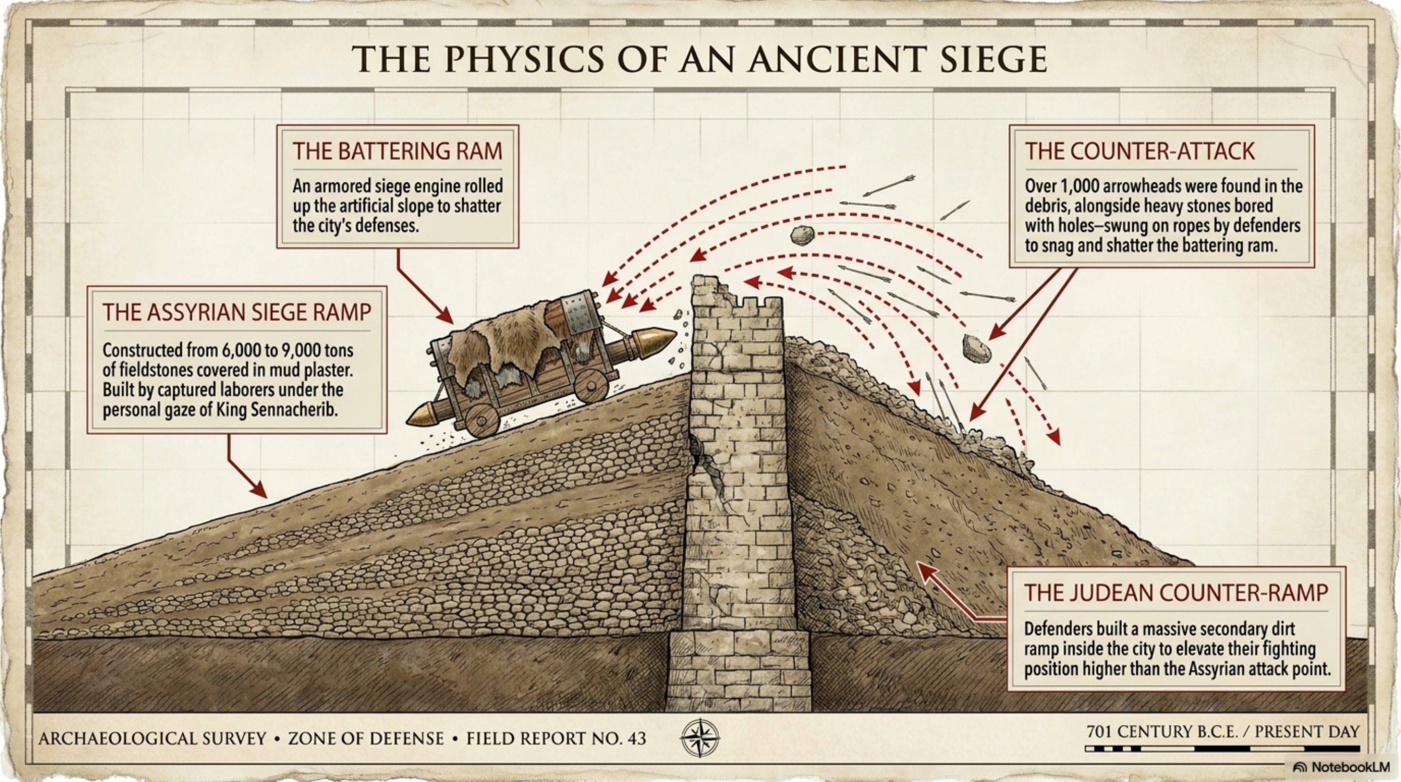 The Physics of an Ancient Siege