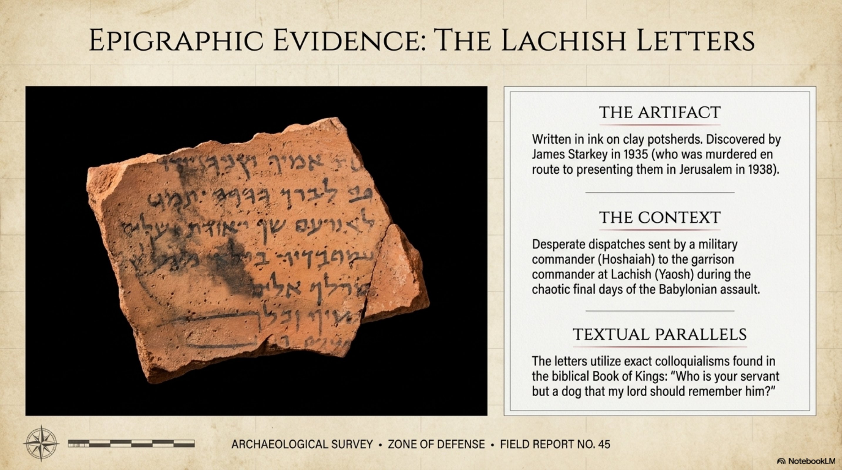 Epigraphic Evidence: The Lachish Letters